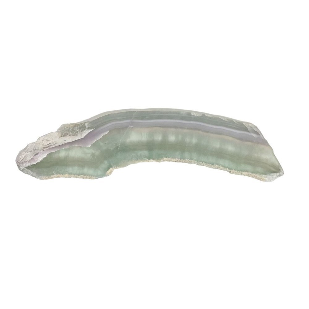 Rainbow Fluorite Crystal, Matte Finish, Long Rectangle Slab, Decorative Tray